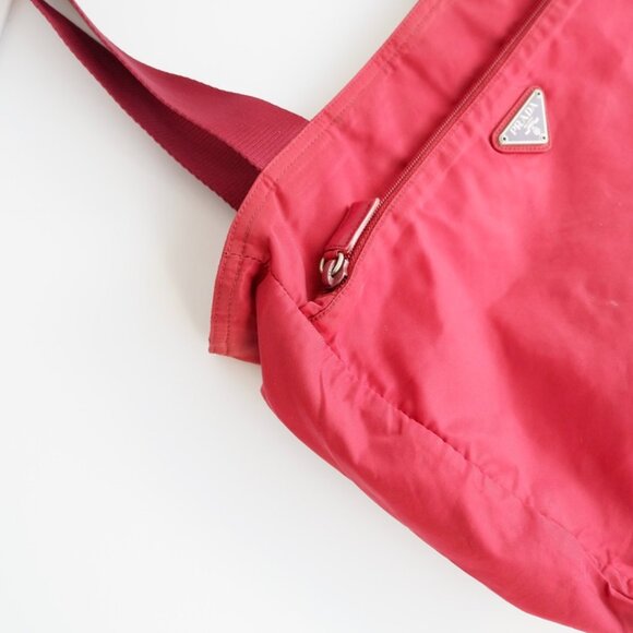 Authentic Preowned Prada Red Nylon Tote Bag - Picture 10 of 14